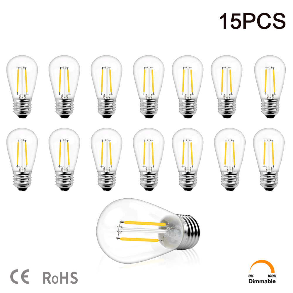 Smart Garden Umbrella - S14 2W Led Filament Dimmable Light