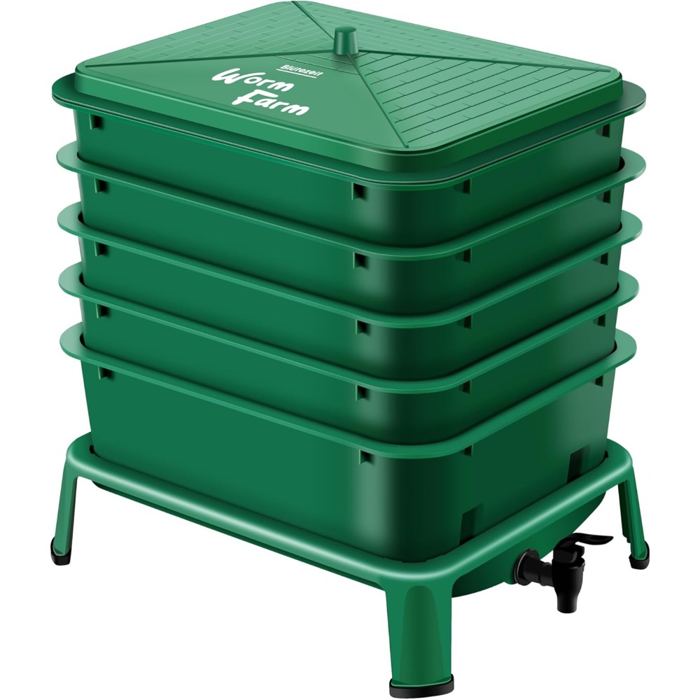 5-Tray Worm Compost Bin, 53QT  - Composting Kit Indoor บทวิจารณ์และราคา