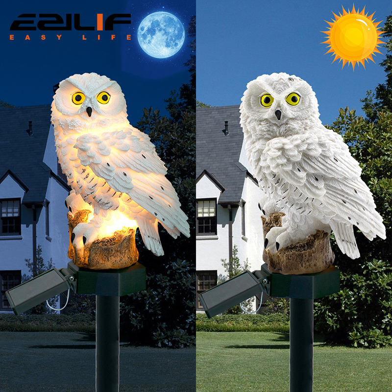 Solar light owl animal sculptu - Smart Zen Garden บทวิจารณ์และราคา