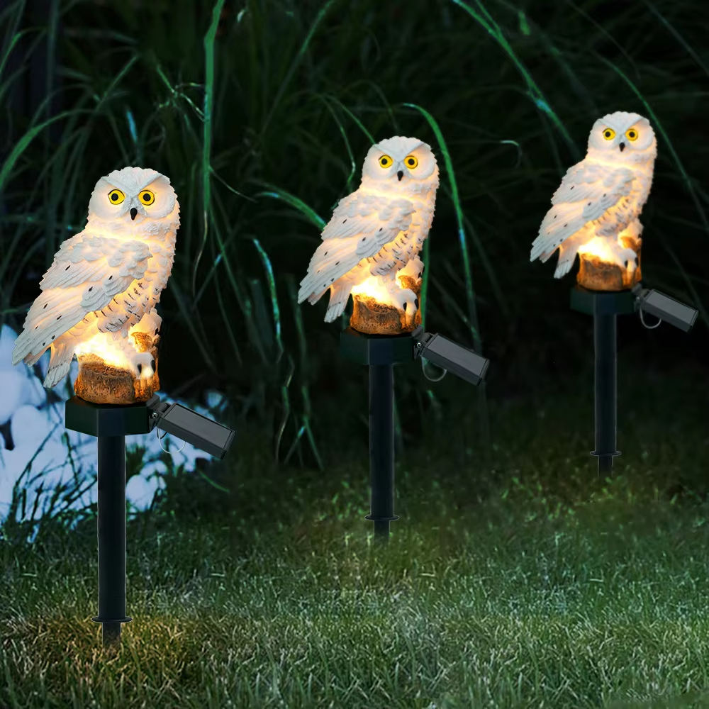 Solar light owl animal sculptu - Smart Zen Garden บทวิจารณ์และราคา