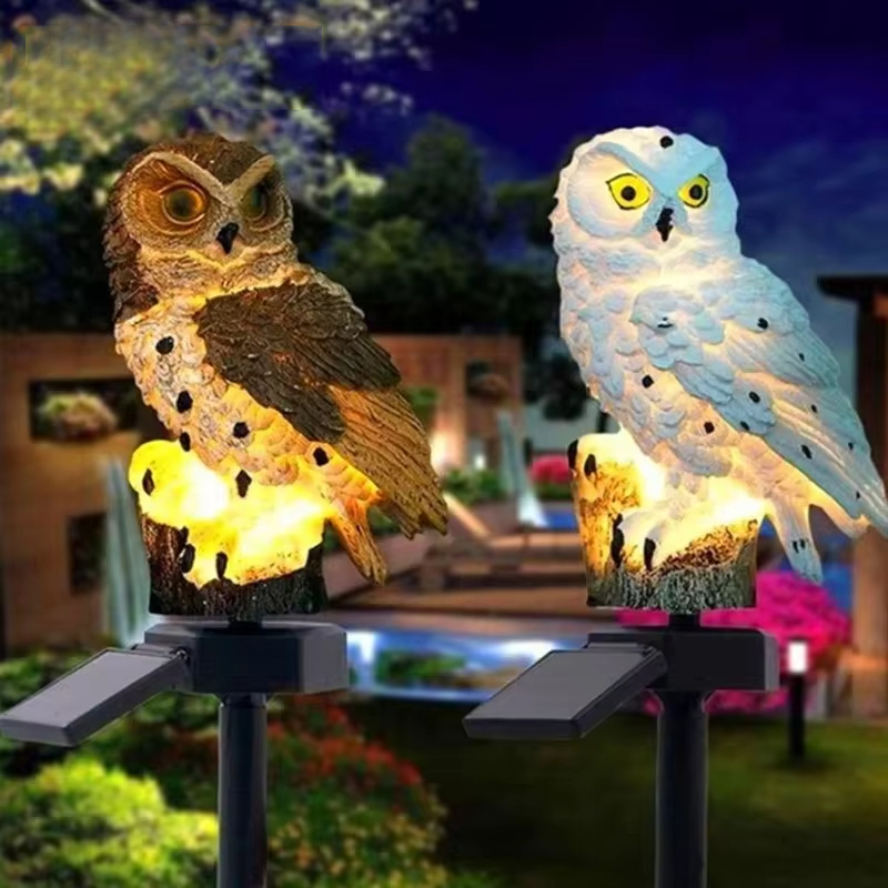 Solar light owl animal sculptu - Smart Zen Garden บทวิจารณ์และราคา