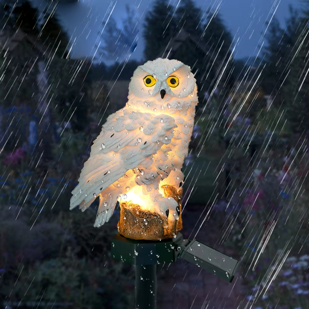 Solar light owl animal sculptu - Smart Zen Garden บทวิจารณ์และราคา