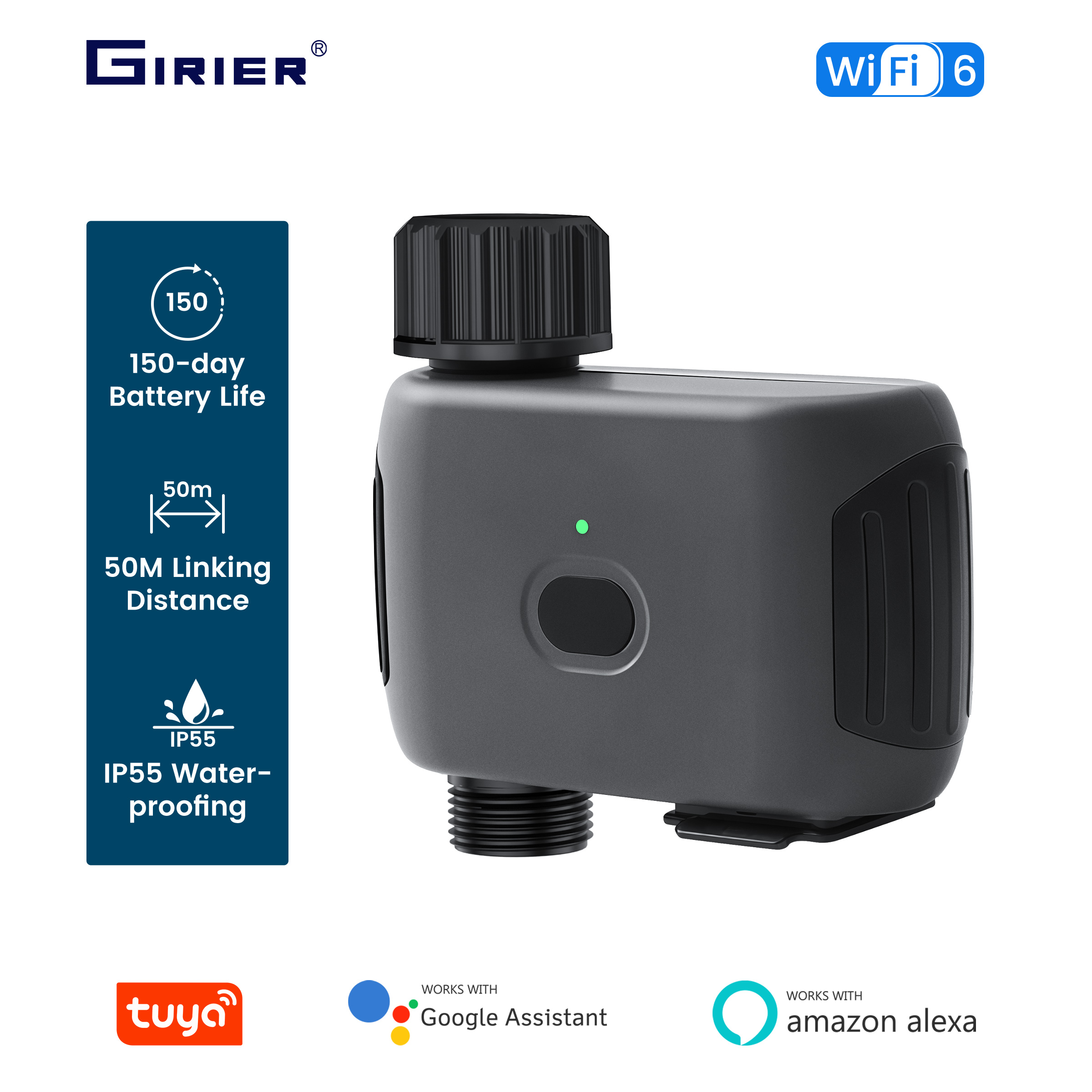 GIRIER Tuya Smart Water Timer  - Gardena Smart Irrigation Control บทวิจารณ์และราคา