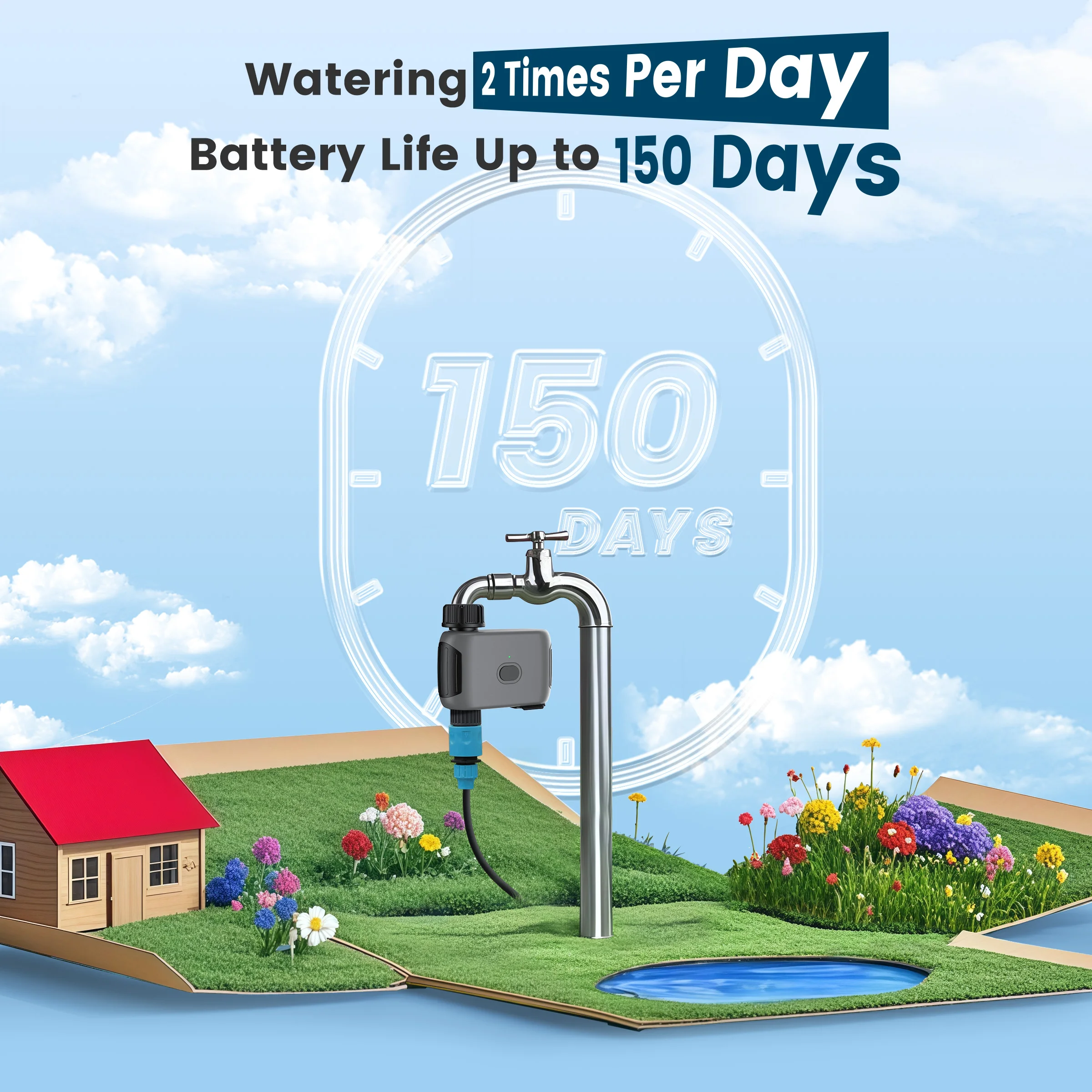 GIRIER Tuya Smart Water Timer  - Gardena Smart Irrigation Control บทวิจารณ์และราคา