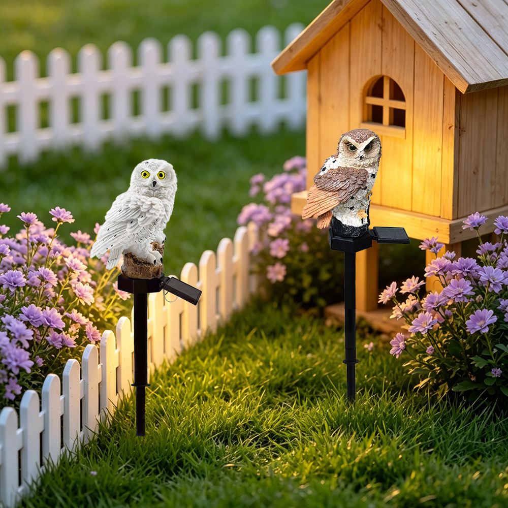 Owl Solar Light, Resin Owl Gro - Smart Zen Garden บทวิจารณ์และราคา
