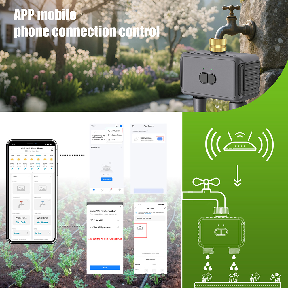 Wifi Automatic Water Timer Dua - Smart Garden Monitor บทวิจารณ์และราคา