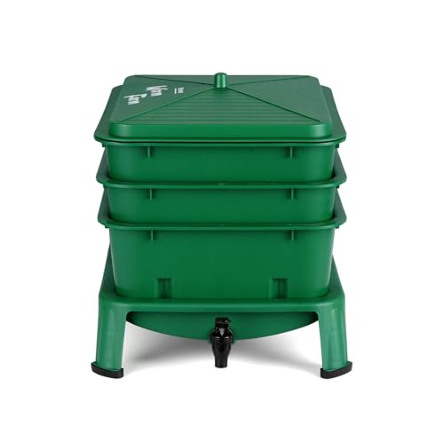 Worm Composter 32QT Worm Farm  - Composting Kit Indoor บทวิจารณ์และราคา