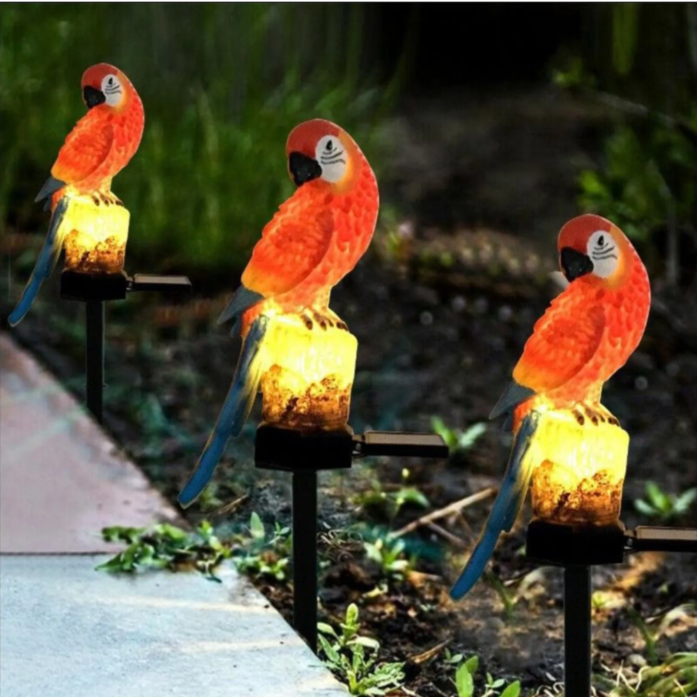 Solar Resin Parrot Decorative  - Smart Zen Garden บทวิจารณ์และราคา