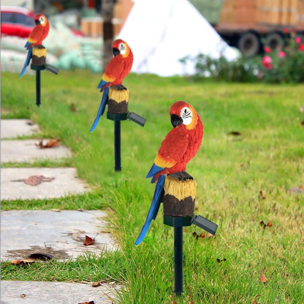 Solar Resin Parrot Decorative  - Smart Zen Garden บทวิจารณ์และราคา