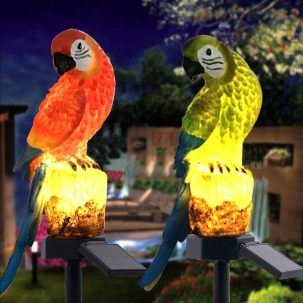 Solar Resin Parrot Decorative  - Smart Zen Garden บทวิจารณ์และราคา