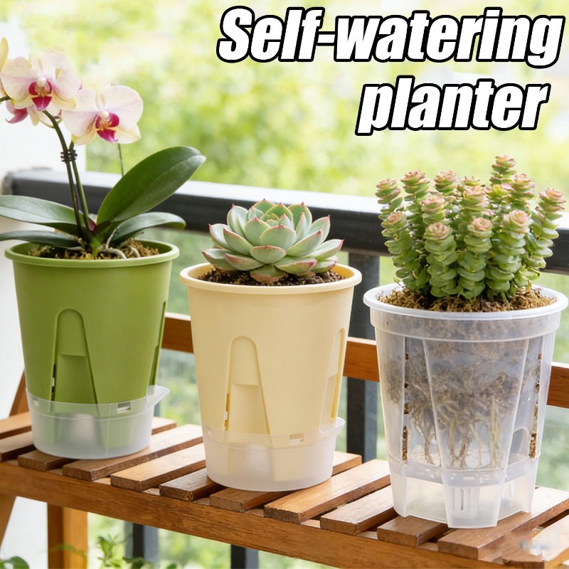 Self Watering Planter Pot Tray - Smart Garden Monitor บทวิจารณ์และราคา