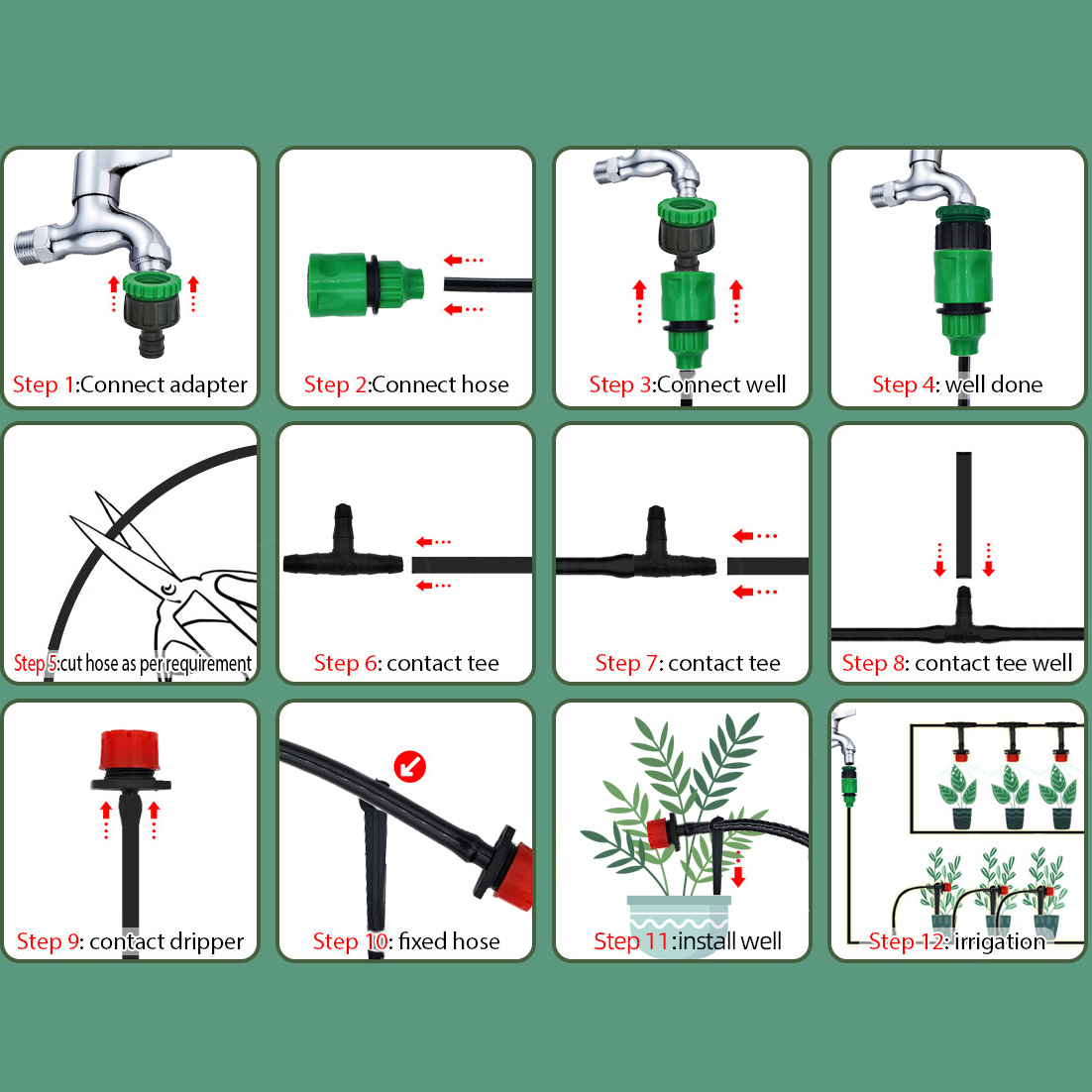 Greenhouse 15M-30M DIY Drip Ir - Smart Garden Monitor บทวิจารณ์และราคา