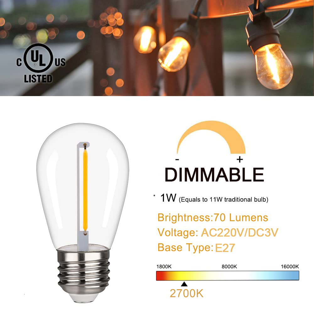 LED S14 Replacement Light Bulb - Smart Garden Umbrella บทวิจารณ์และราคา