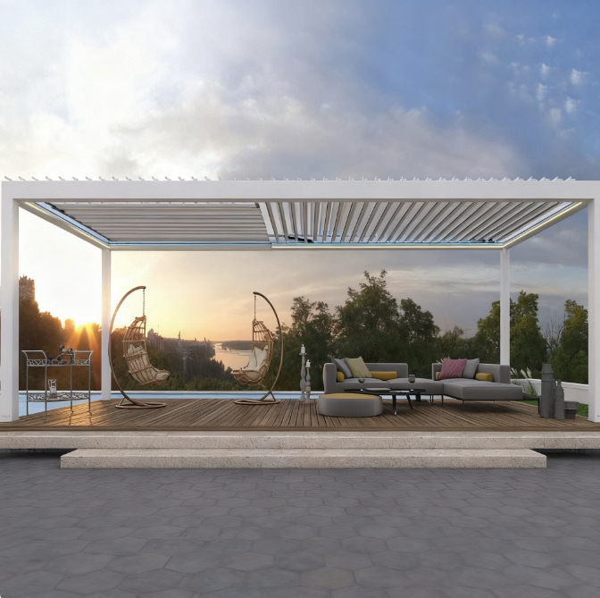 Aluminum Venetian Pergola,Elec - Smart Garden Construct บทวิจารณ์และราคา