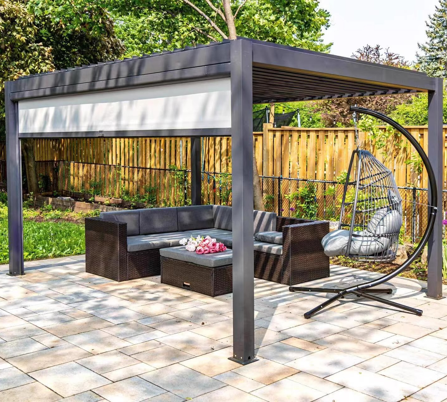 Aluminum Venetian Pergola,Elec - Smart Garden Construct บทวิจารณ์และราคา
