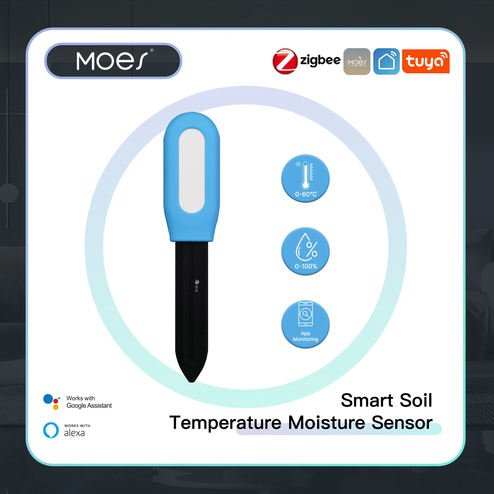 MOES Smart ZigBee Soil Tempera - Smart Garden Monitor บทวิจารณ์และราคา