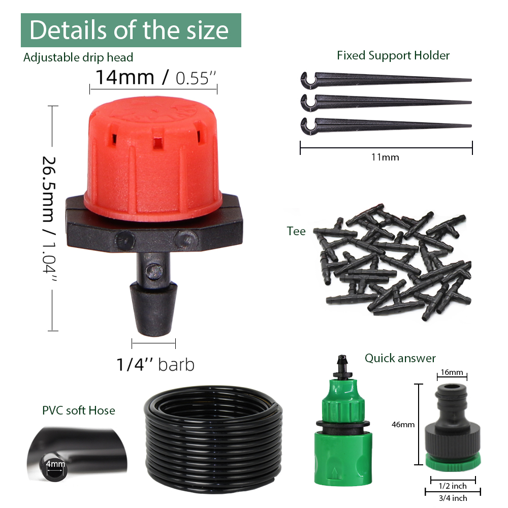50-5M 1/4'' Hose Adjustable Dr - Smart Garden Monitor บทวิจารณ์และราคา