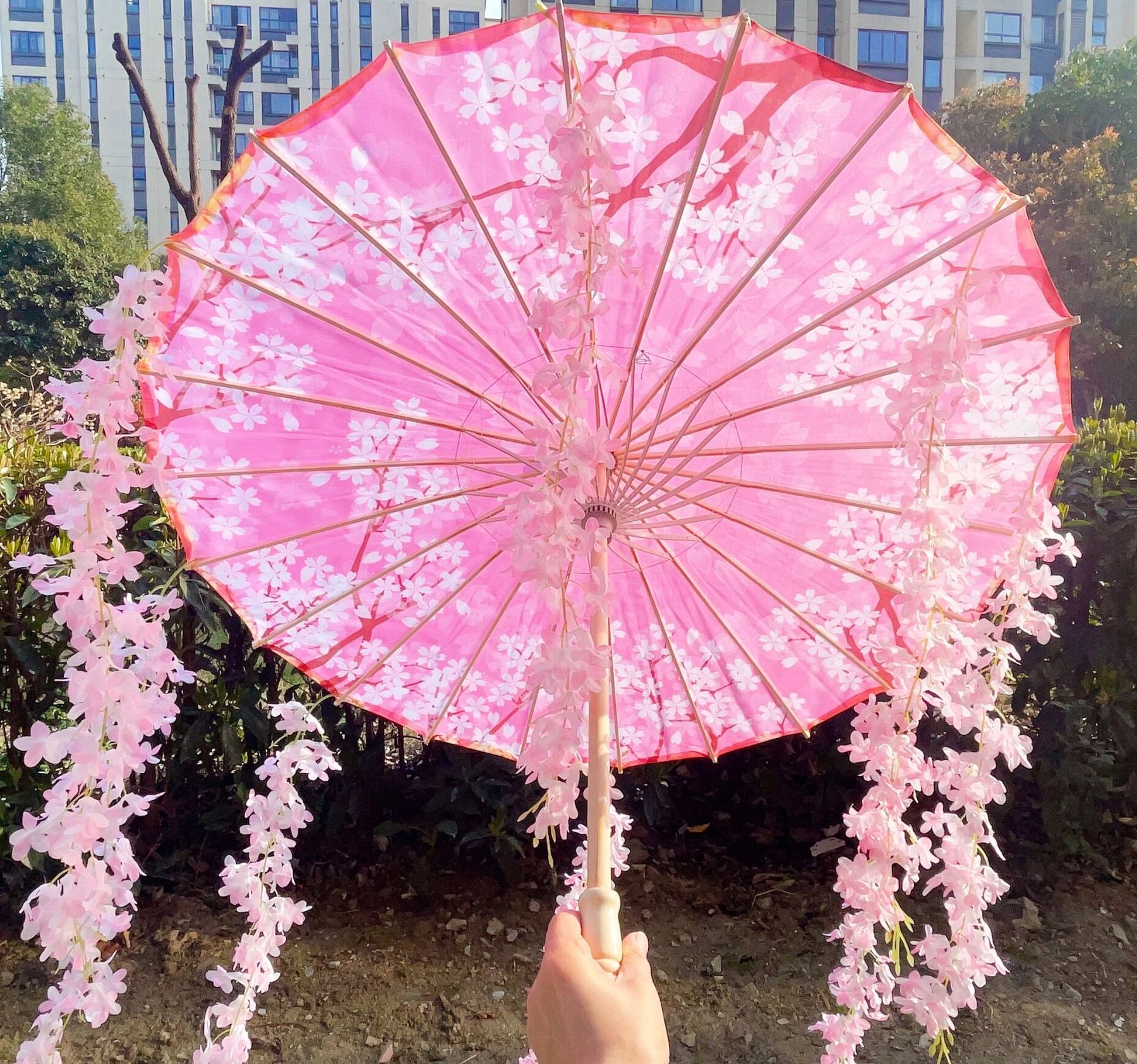82CM 32'' Sakura Umbrella Hanf - Smart Garden Umbrella บทวิจารณ์และราคา