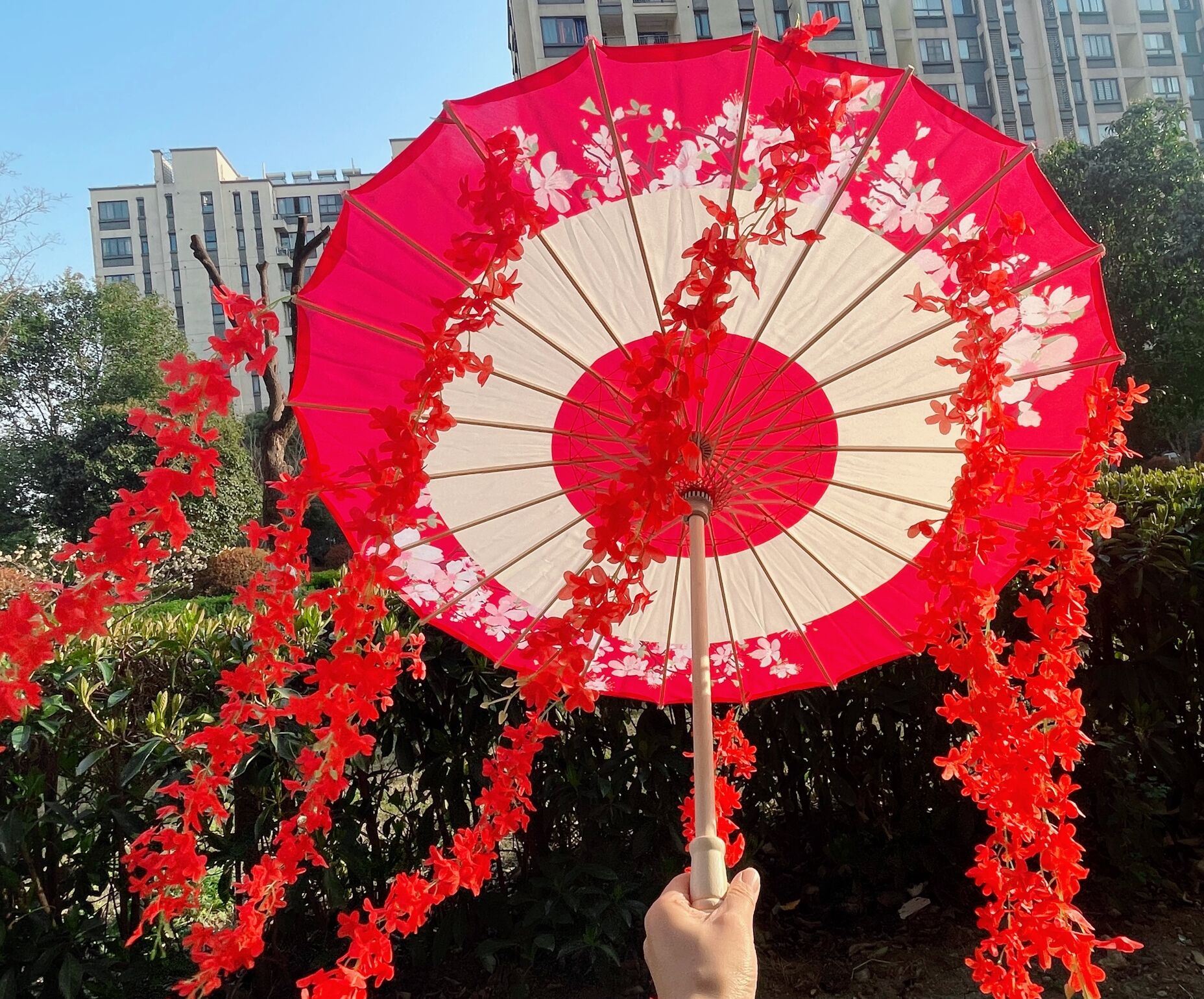 82CM 32'' Sakura Umbrella Hanf - Smart Garden Umbrella บทวิจารณ์และราคา