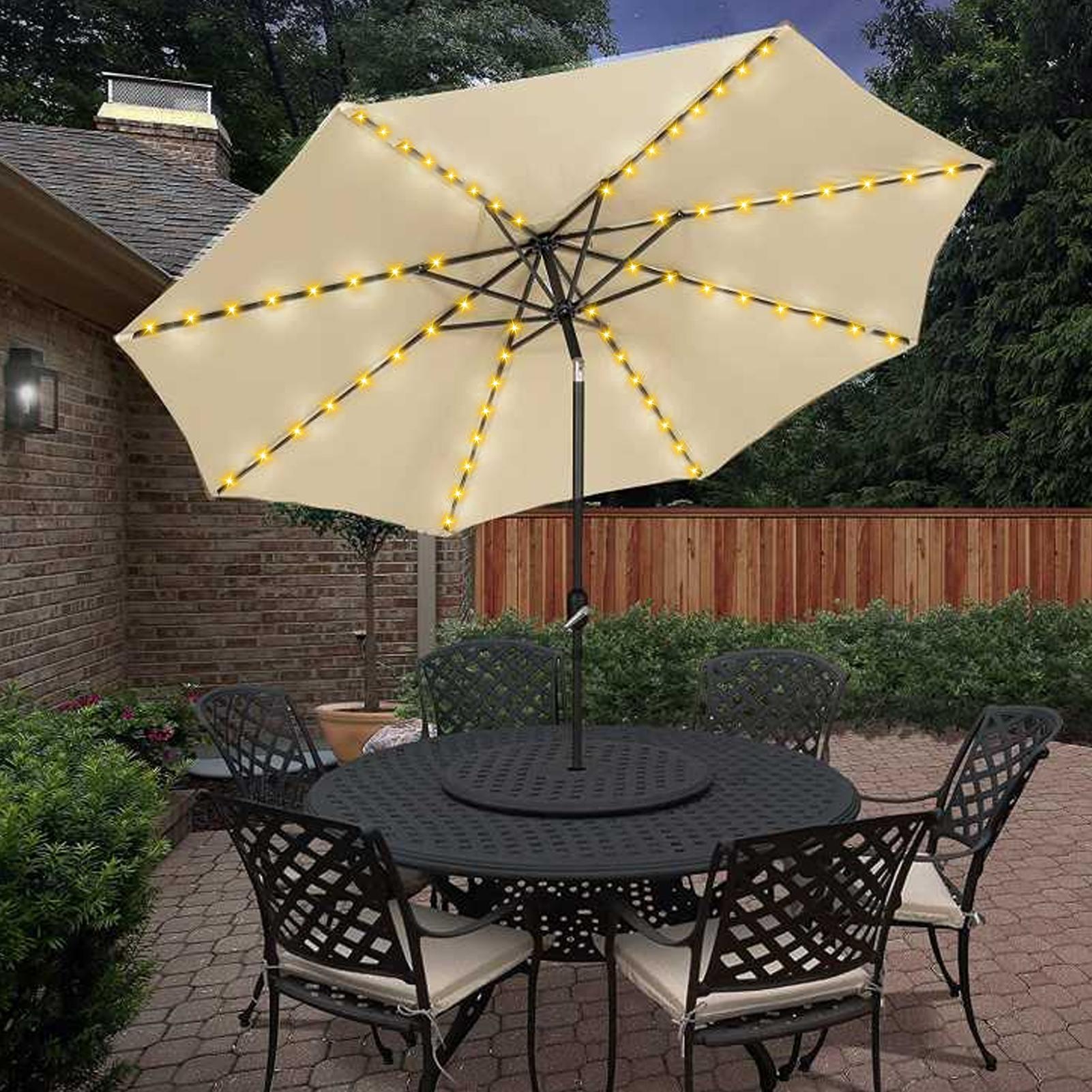 104 LED Umbrella Lights Outdoo - Smart Garden Umbrella บทวิจารณ์และราคา