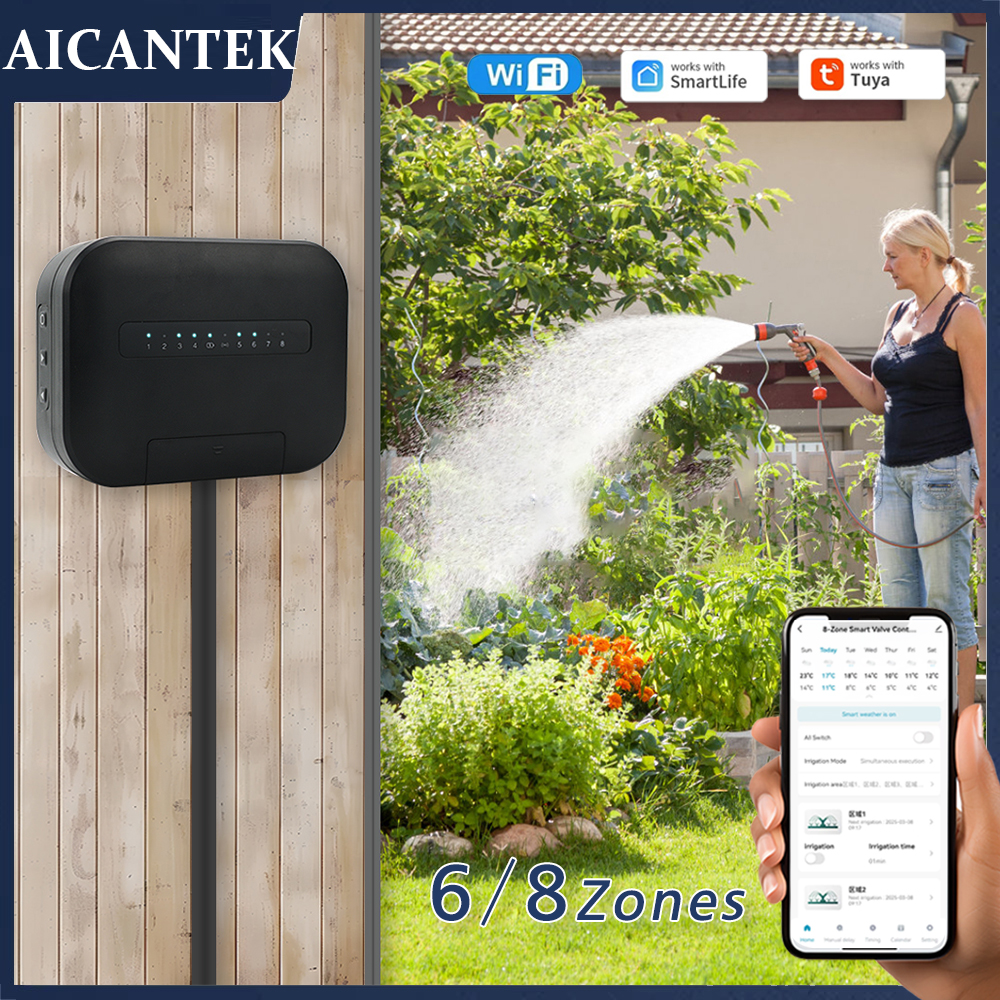 8 Zones Wifi Tuya Smart Garden - Gardena Smart Irrigation Control บทวิจารณ์และราคา