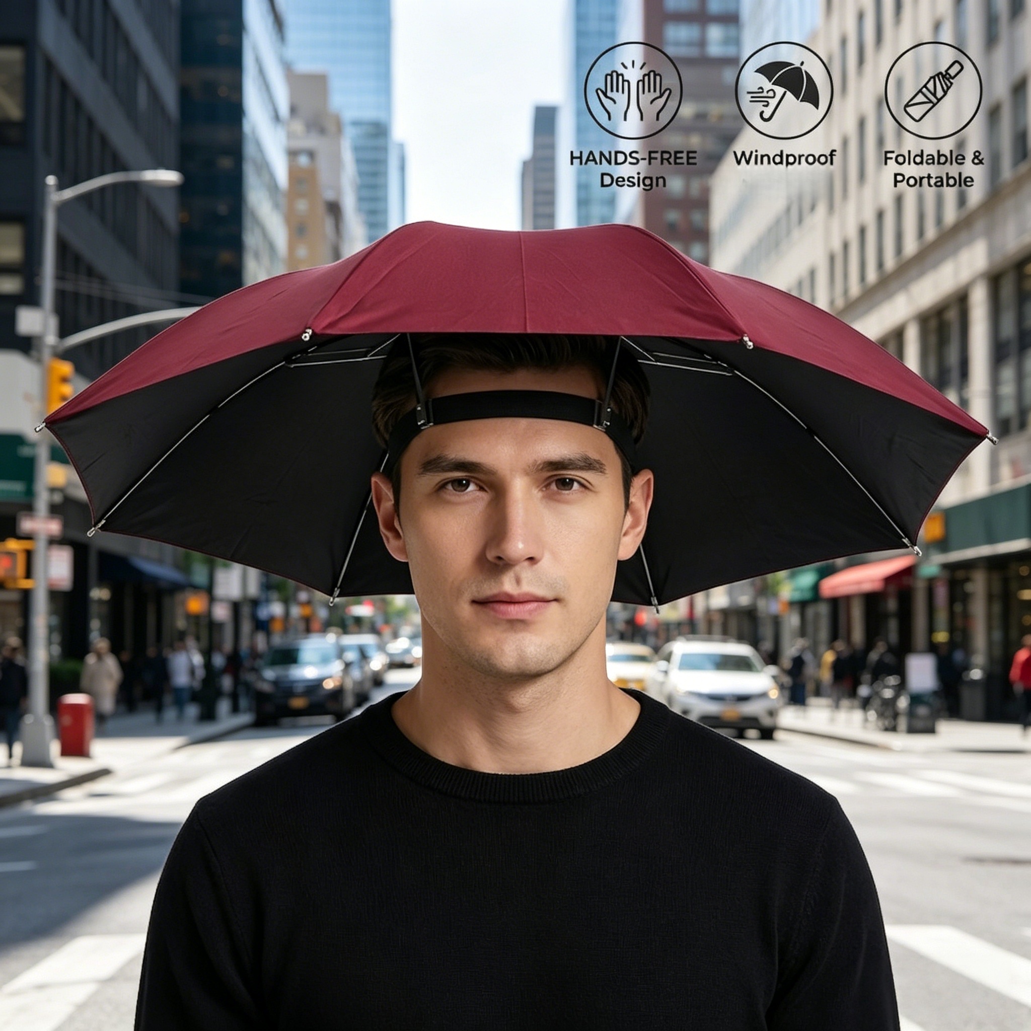 Head Mounted Umbrella Cap, Com - Smart Garden Umbrella บทวิจารณ์และราคา