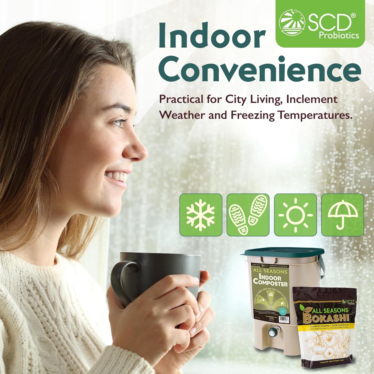 5 Gallon Indoor Compost Bin wi - Composting Kit Indoor บทวิจารณ์และราคา