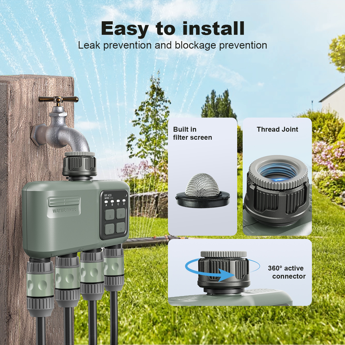 4 Outlet Programmable Water Ti - Smart Garden Monitor บทวิจารณ์และราคา