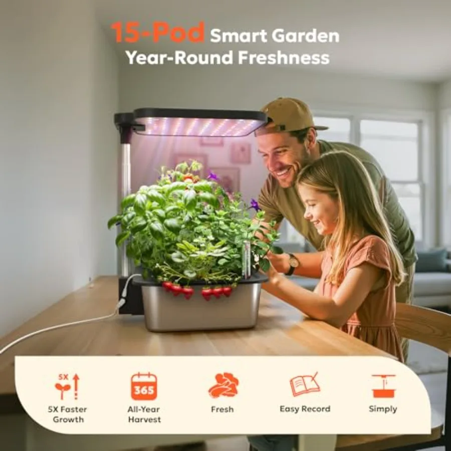 Indoor herb garden kit with 15 - Smart Garden Construct บทวิจารณ์และราคา