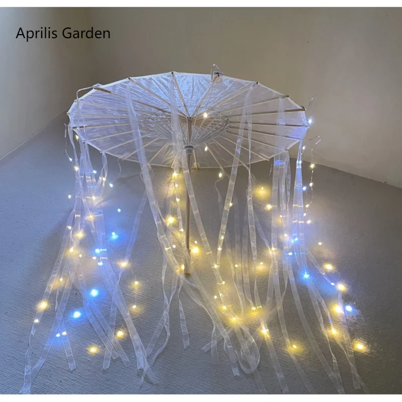 LED Yarn Silk Cloth Lace Decor - Smart Garden Umbrella บทวิจารณ์และราคา