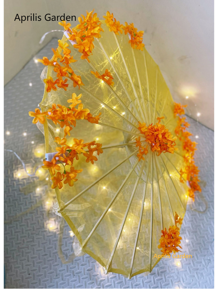 LED Yarn Silk Cloth Lace Decor - Smart Garden Umbrella บทวิจารณ์และราคา