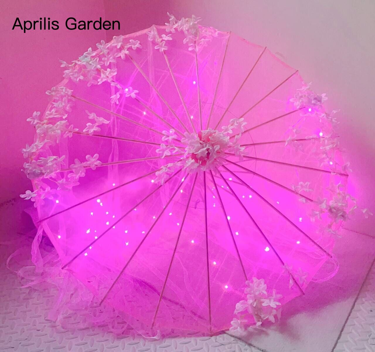 LED Yarn Silk Cloth Lace Decor - Smart Garden Umbrella บทวิจารณ์และราคา
