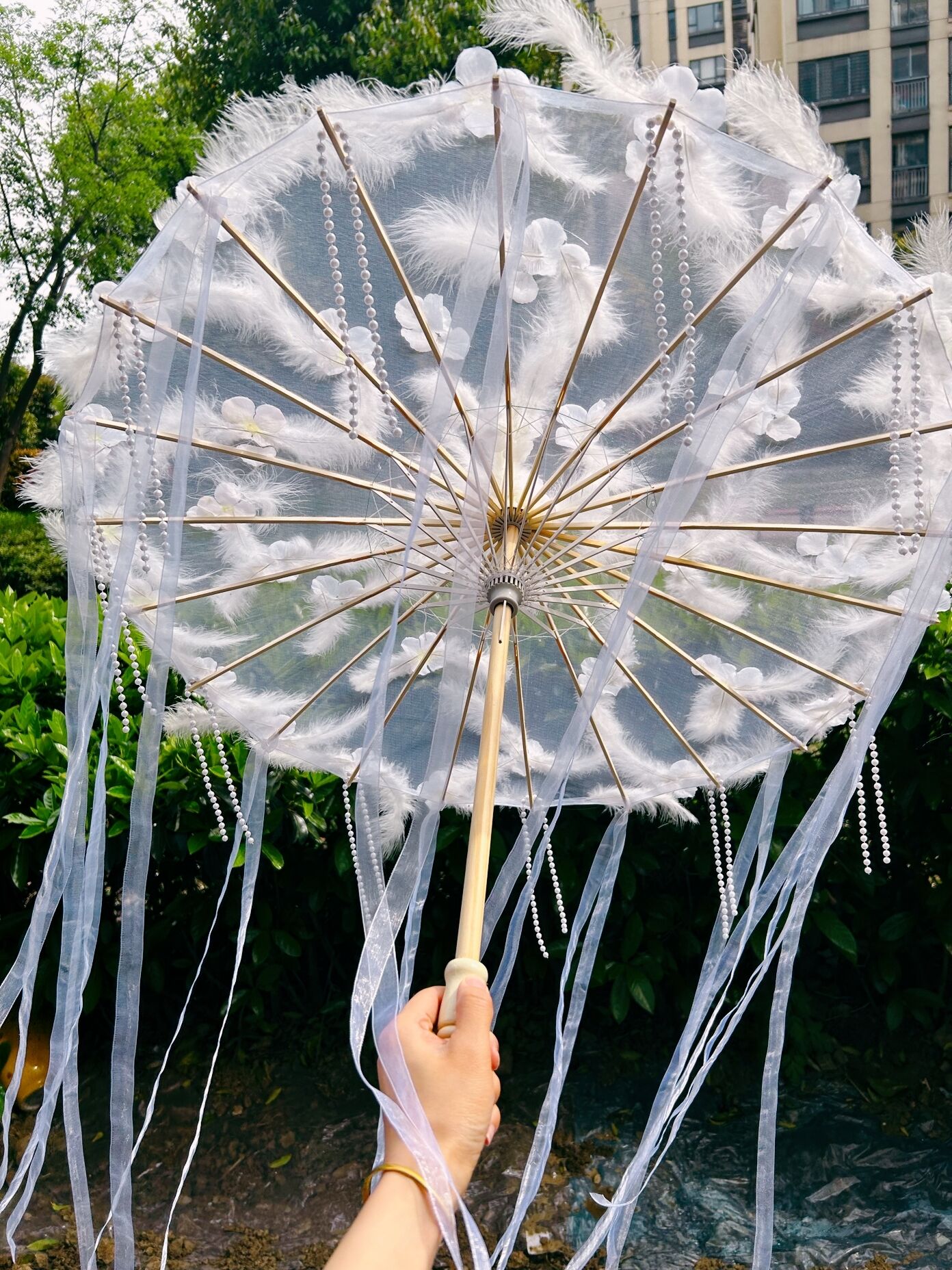 White Transparent Umbrella Han - Smart Garden Umbrella บทวิจารณ์และราคา