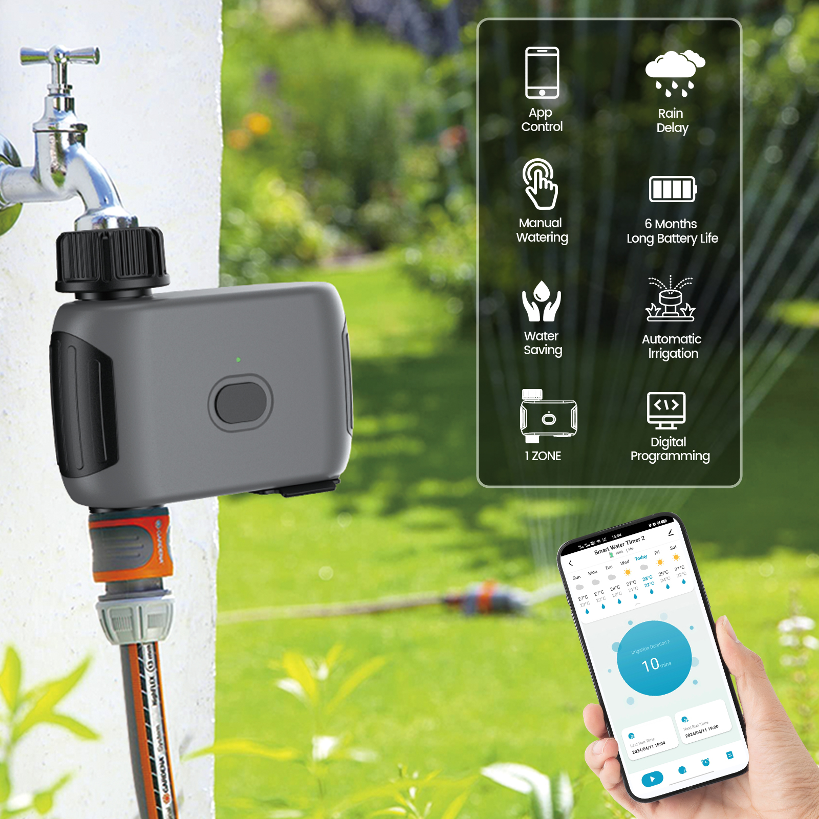Insoma Wifi Sprinkler Timer Au - Gardena Smart Irrigation Control บทวิจารณ์และราคา