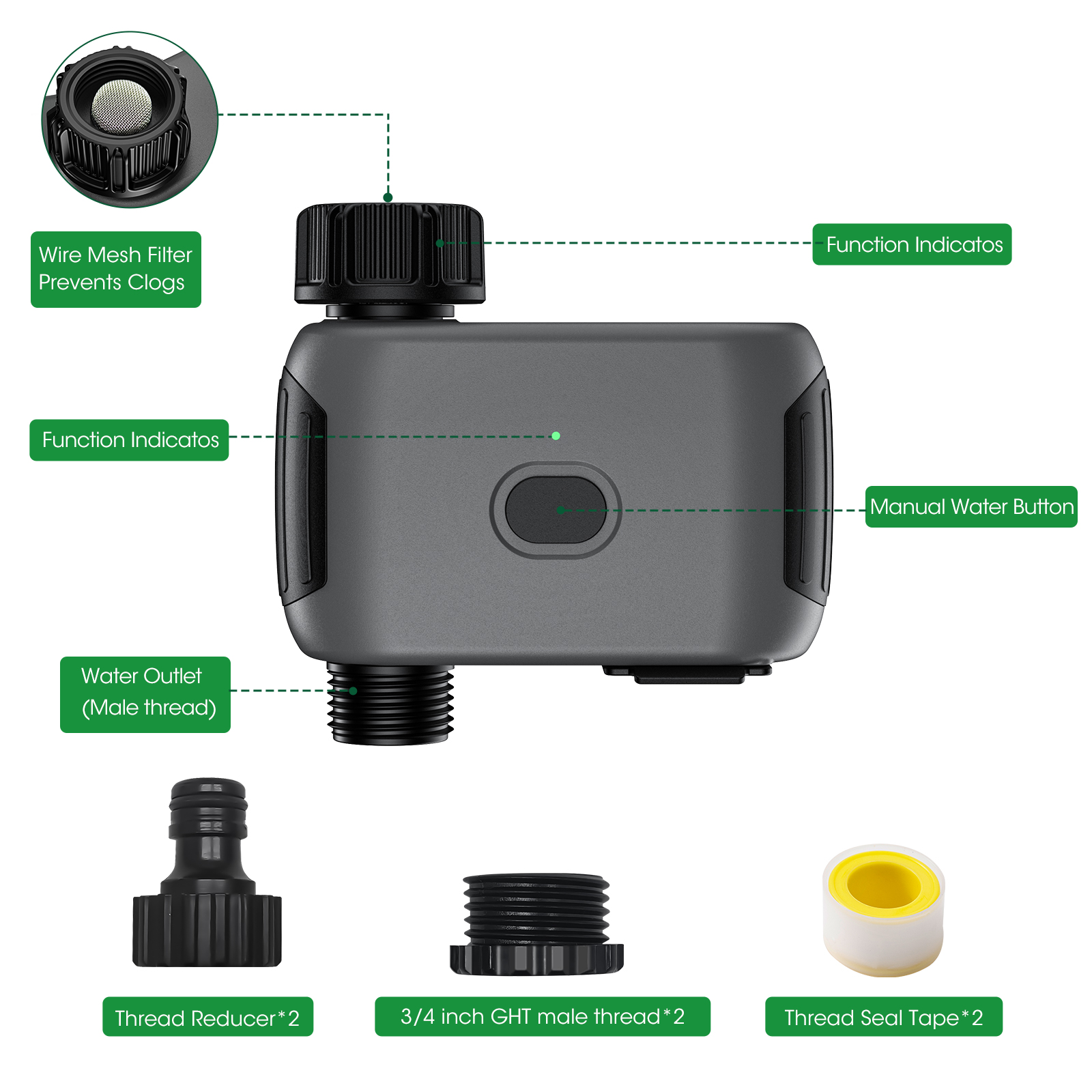 Insoma Wifi Sprinkler Timer Au - Gardena Smart Irrigation Control บทวิจารณ์และราคา