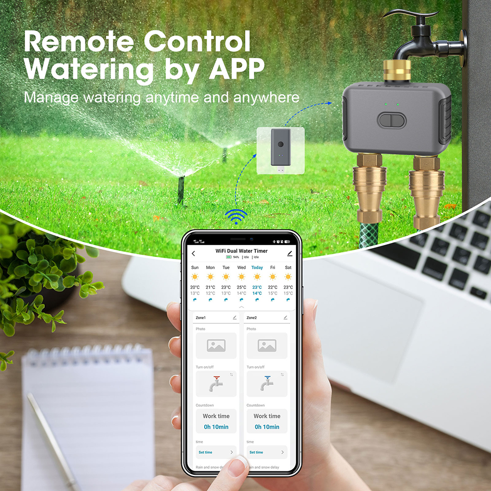 Tuya 2 Zone Watering Timer Gar - Smart Zen Garden บทวิจารณ์และราคา