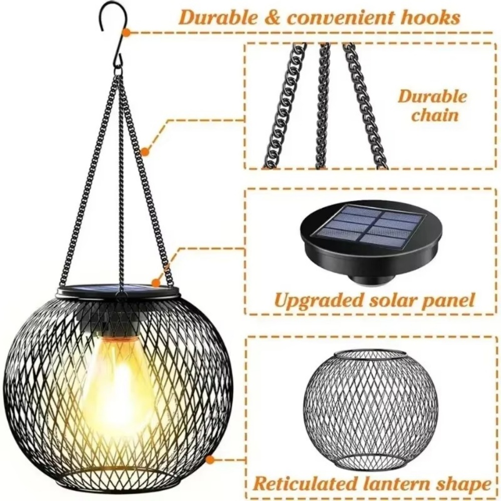 Solar Lantern Iron Art Outdoor - Smart Zen Garden บทวิจารณ์และราคา